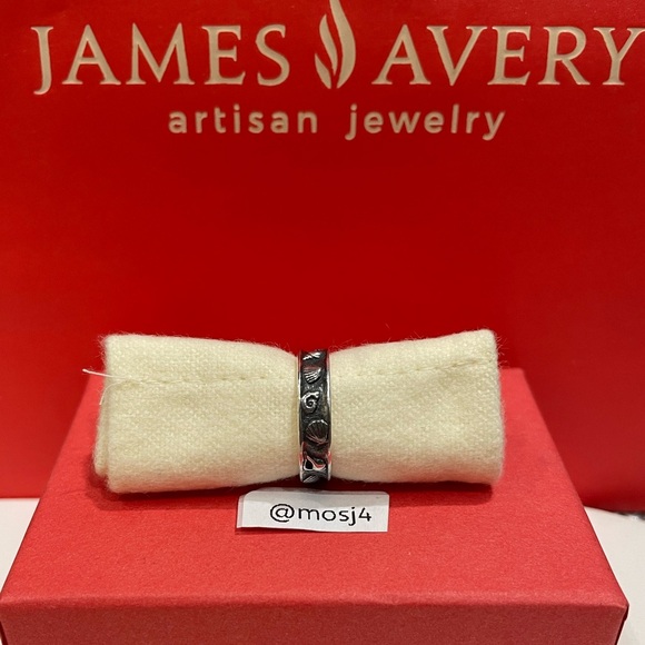 Retired James Avery Ocean Themed Ring - Picture 2 of 5